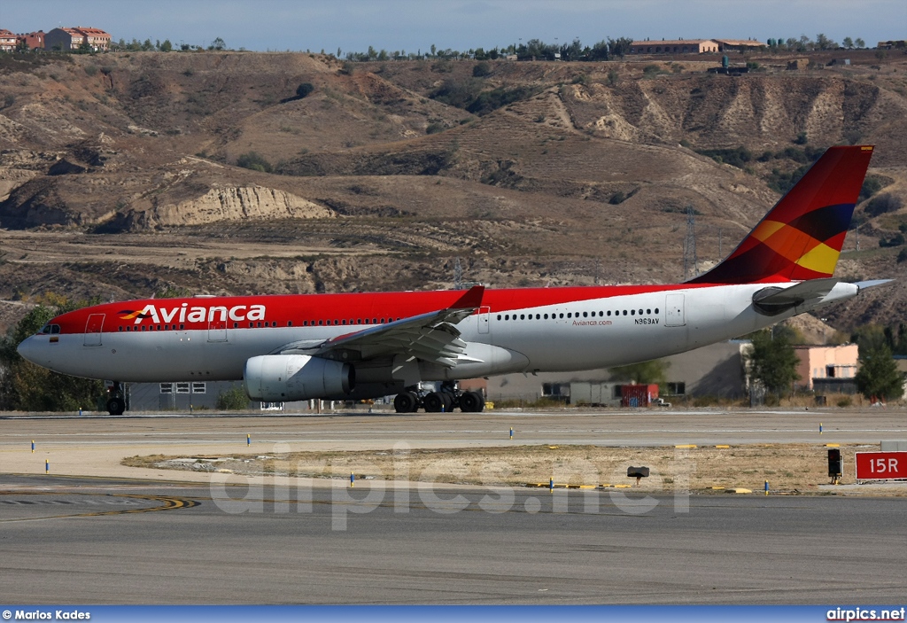 N969AV, Airbus A330-200, Avianca