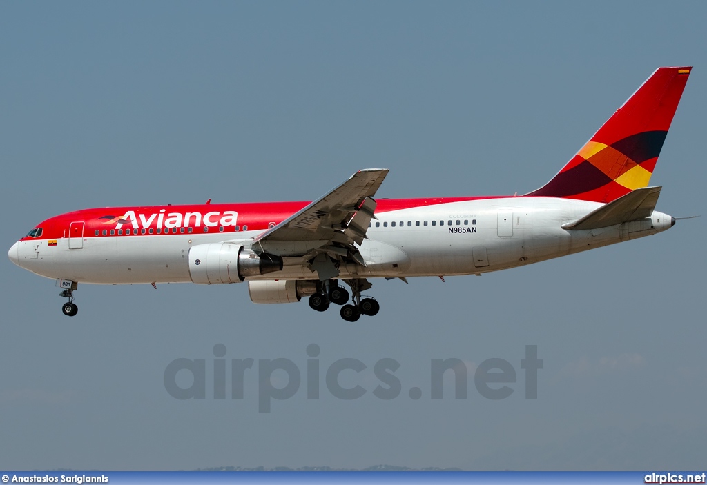 N985AN, Boeing 767-200ER, Avianca