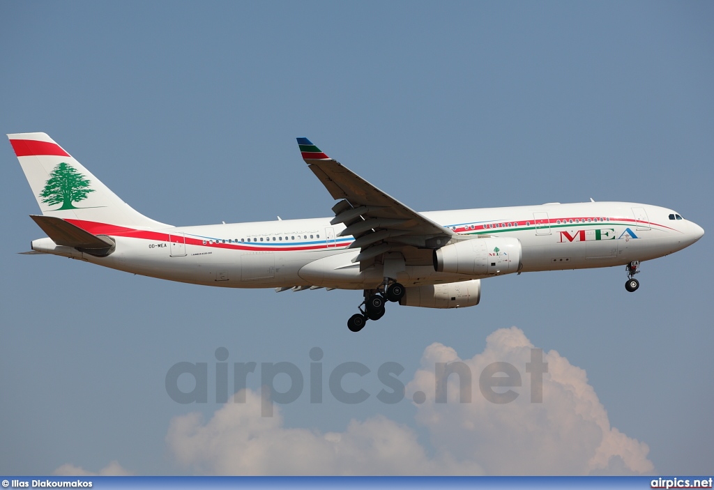 OD-MEA, Airbus A330-200, Middle East Airlines (MEA)