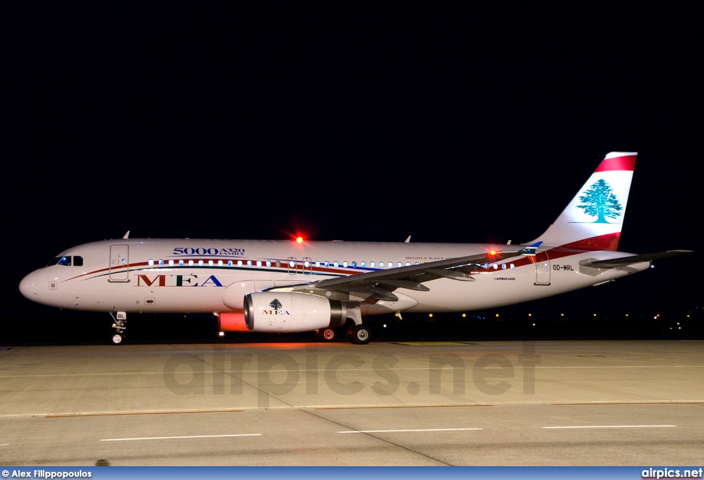 OD-MRL, Airbus A320-200, Middle East Airlines (MEA)