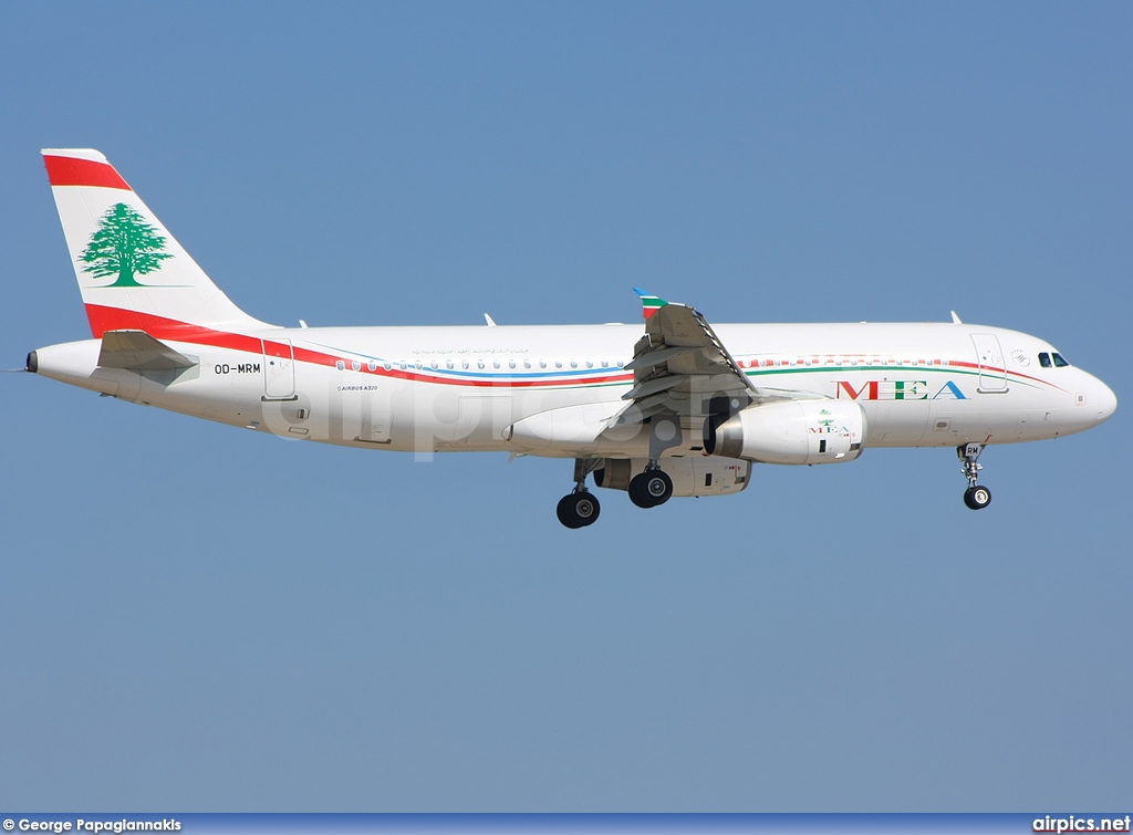 OD-MRM, Airbus A320-200, Middle East Airlines (MEA)