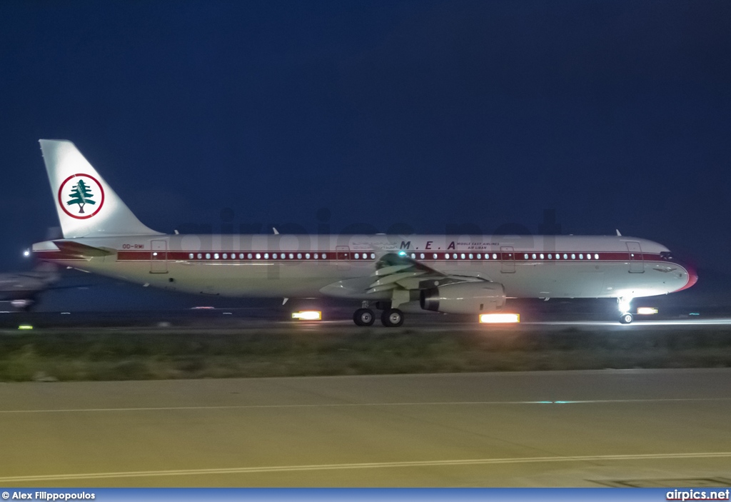 OD-RMI, Airbus A321-200, Middle East Airlines (MEA)