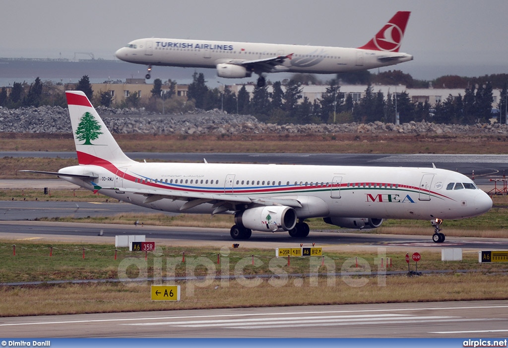 OD-RMJ, Airbus A321-200, Middle East Airlines (MEA)