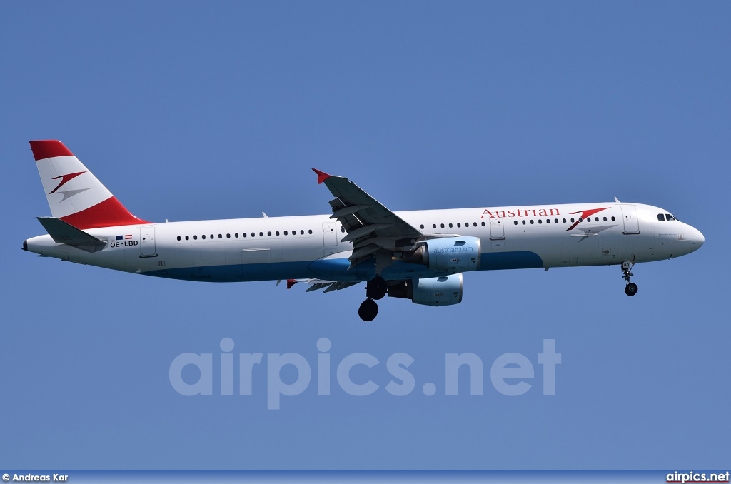 OE-LBD, Airbus A321-200, Austrian