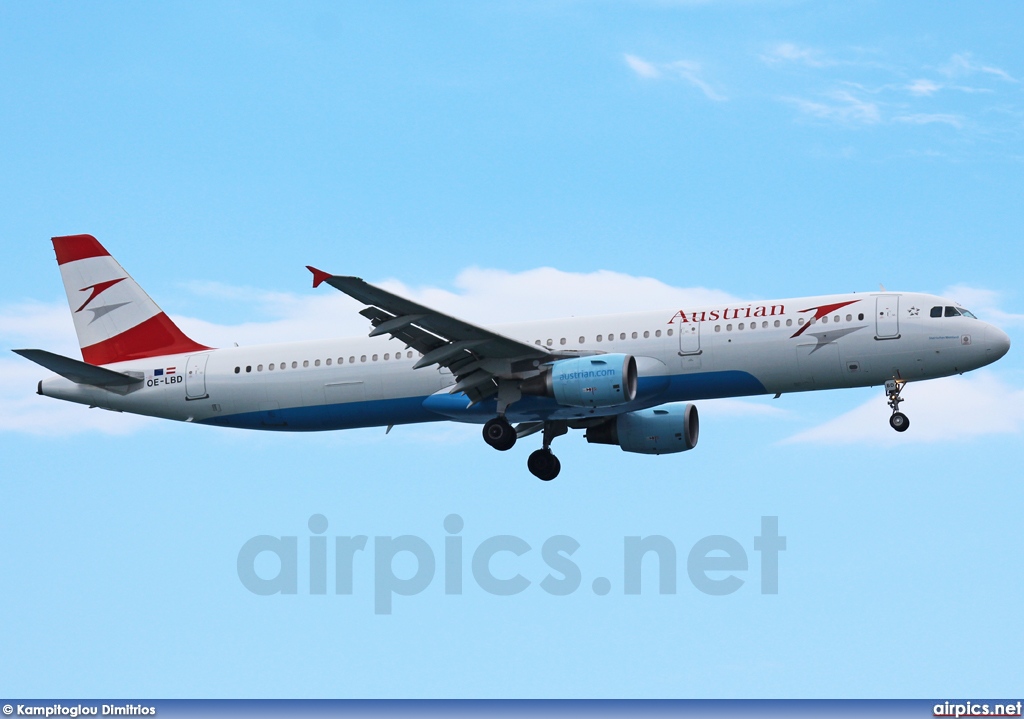 OE-LBD, Airbus A321-200, Austrian