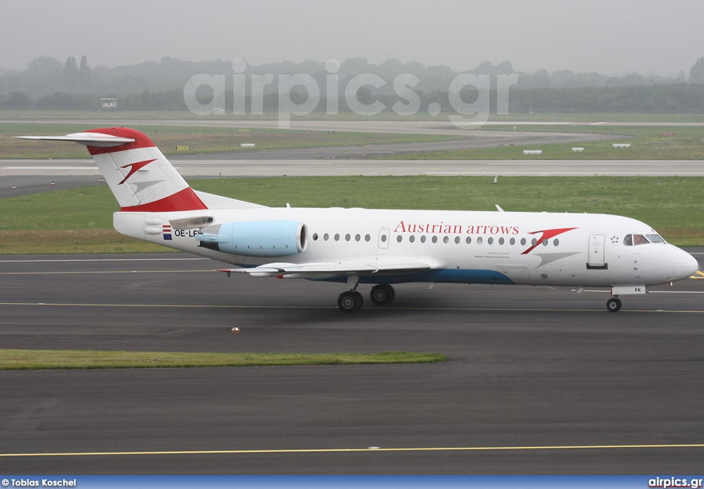 OE-LFK, Fokker 70, Austrian Arrows (Tyrolean Airways)