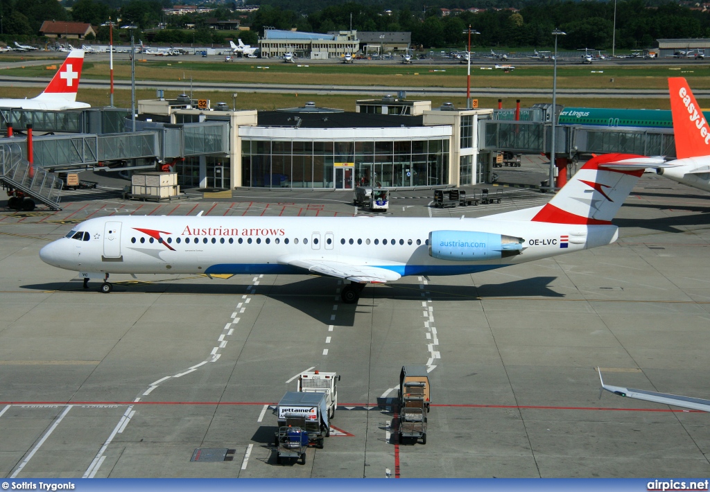 OE-LVC, Fokker F100, Austrian Arrows (Tyrolean Airways)