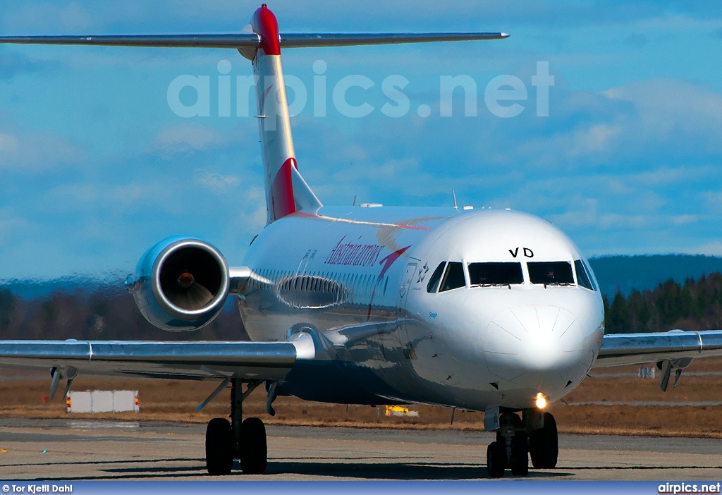 OE-LVD, Fokker F100, Austrian Arrows (Tyrolean Airways)