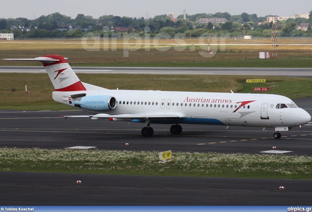 OE-LVF, Fokker F100, Austrian Arrows (Tyrolean Airways)