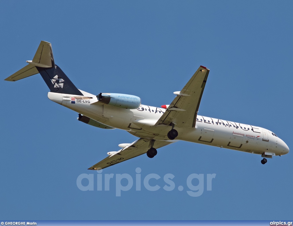 OE-LVG, Fokker F100, Austrian Arrows (Tyrolean Airways)