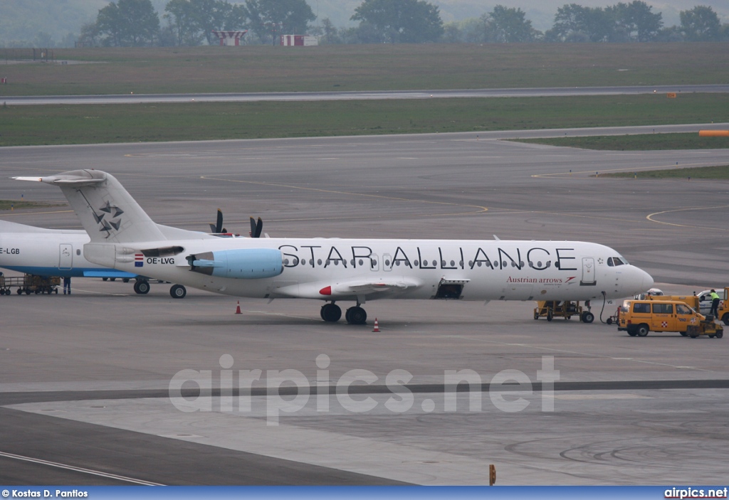 OE-LVG, Fokker F100, Austrian Arrows (Tyrolean Airways)