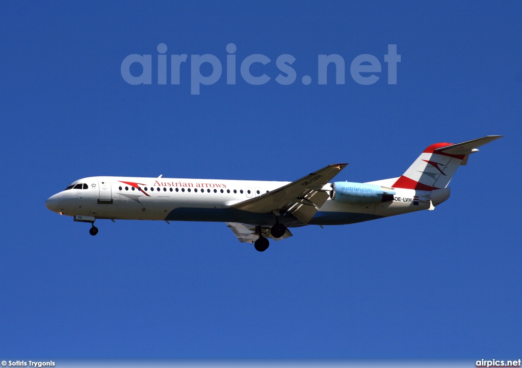 OE-LVH, Fokker F100, Austrian Arrows (Tyrolean Airways)