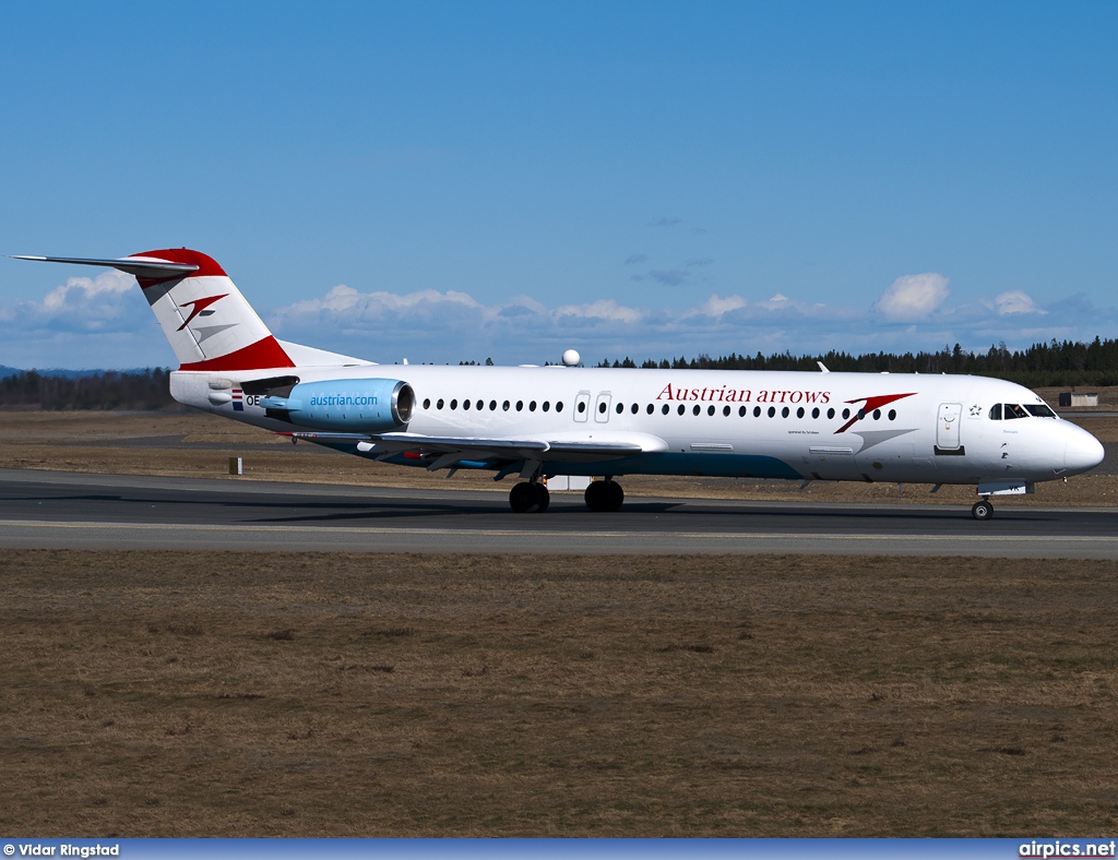 OE-LVK, Fokker F100, Austrian Arrows (Tyrolean Airways)