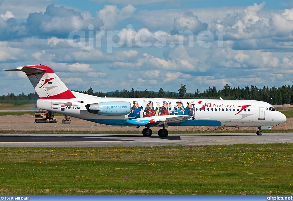 OE-LVM, Fokker F100, Austrian Arrows (Tyrolean Airways)