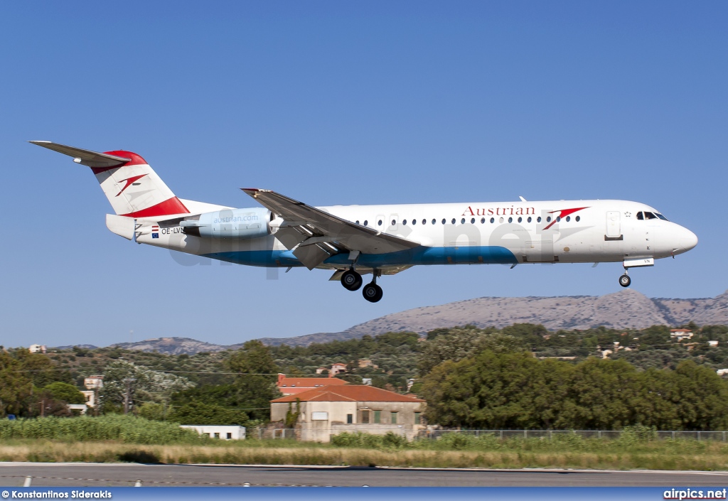 OE-LVN, Fokker F100, Austrian