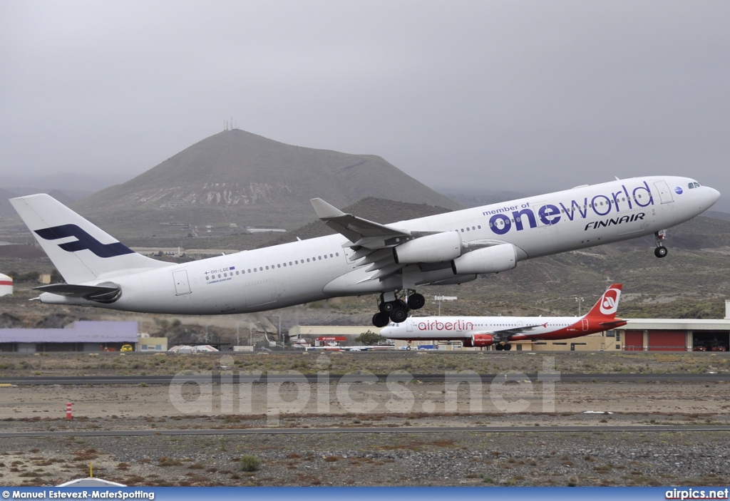 OH-LQE, Airbus A340-300, Finnair