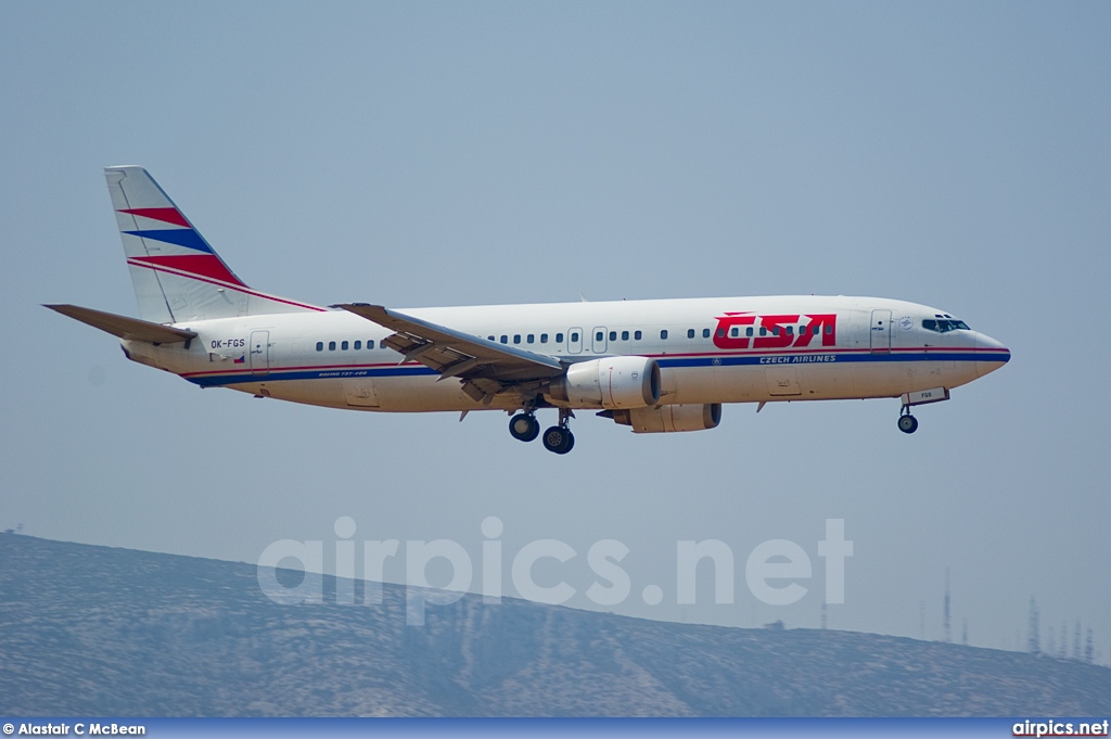 OK-FGS, Boeing 737-400, CSA Czech Airlines