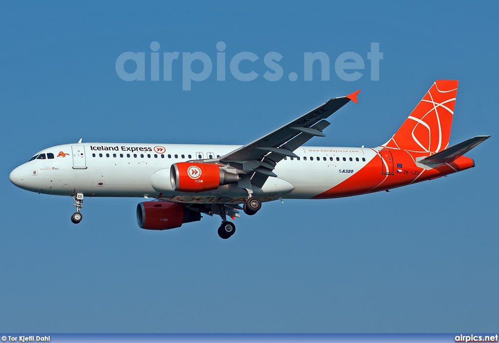 OK-LEE, Airbus A320-200, Iceland Express