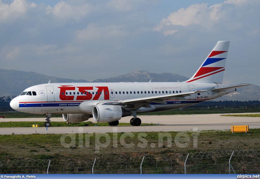 OK-MEK, Airbus A319-100, CSA Czech Airlines