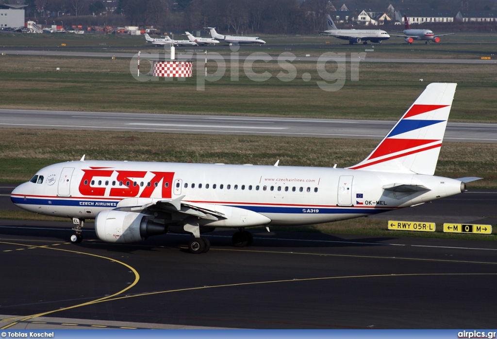 OK-MEL, Airbus A319-100, CSA Czech Airlines