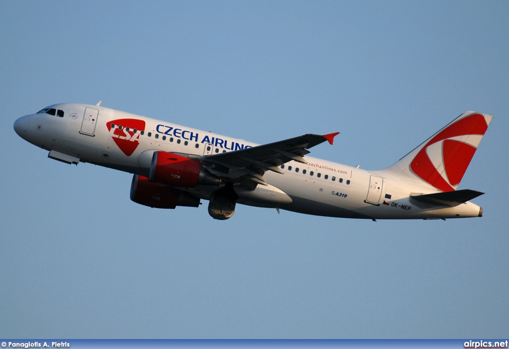 OK-NEP, Airbus A319-100, CSA Czech Airlines