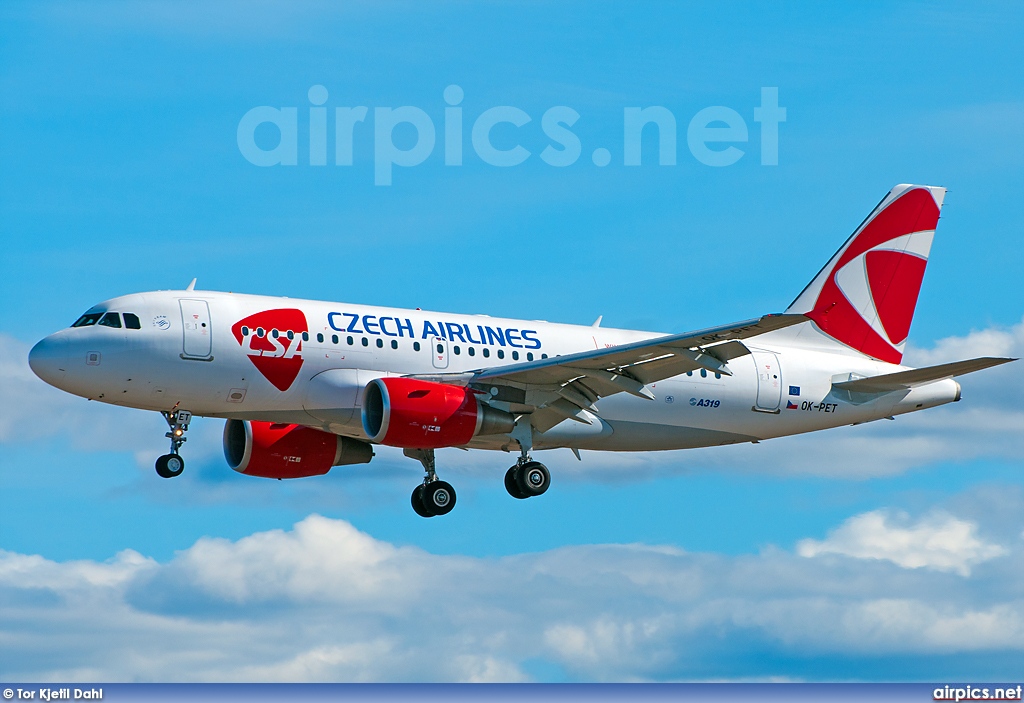 OK-PET, Airbus A319-100, CSA Czech Airlines