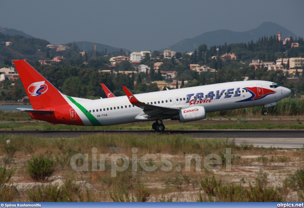 OK-TVA, Boeing 737-800, Travel Service (Czech Republic)