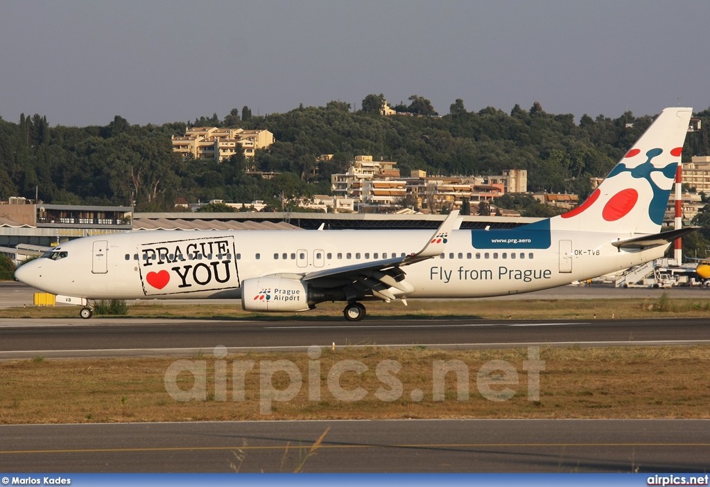 OK-TVB, Boeing 737-800, Travel Service (Czech Republic)