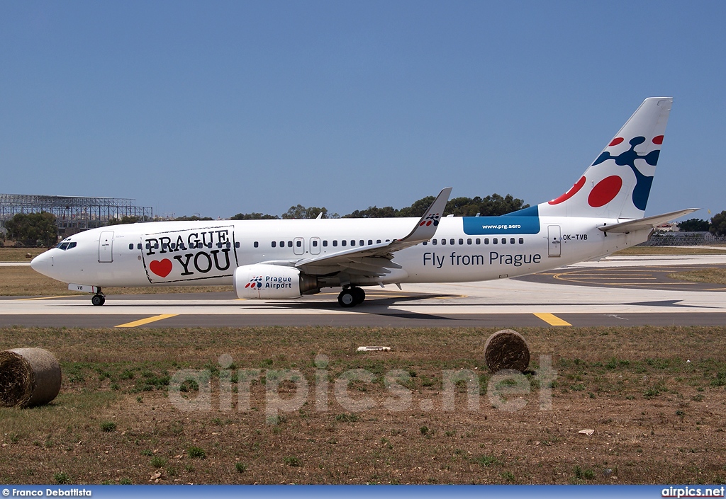 OK-TVB, Boeing 737-800, Travel Service (Czech Republic)