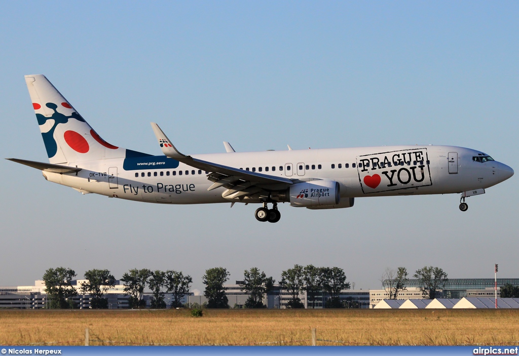 OK-TVB, Boeing 737-800, Travel Service (Czech Republic)