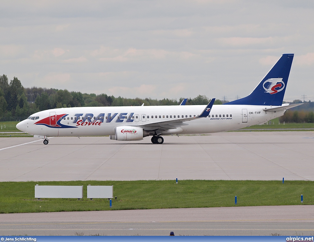 OK-TVF, Boeing 737-800, Travel Service (Czech Republic)