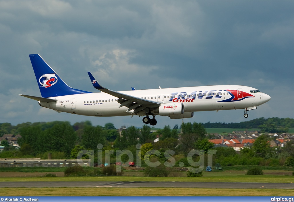 OK-TVF, Boeing 737-800, Travel Service (Czech Republic)