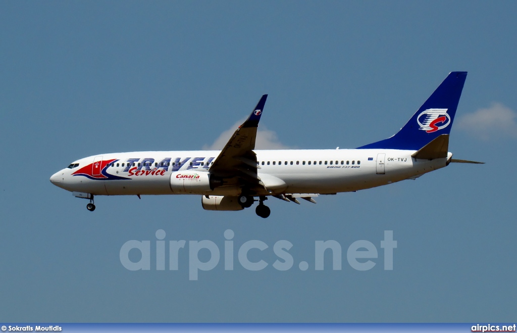 OK-TVJ, Boeing 737-800, Travel Service (Czech Republic)