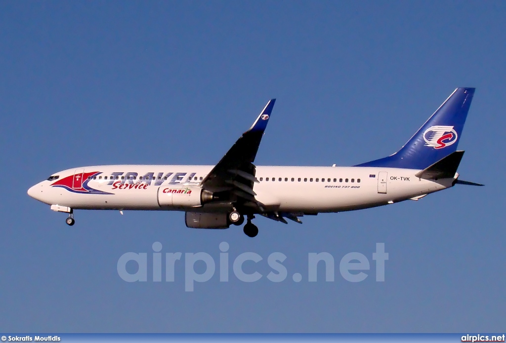 OK-TVK, Boeing 737-800, Travel Service (Czech Republic)