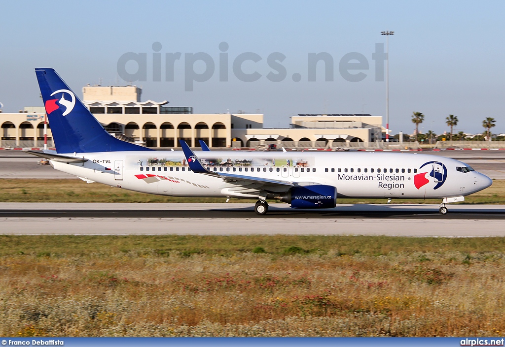 OK-TVL, Boeing 737-800, Travel Service (Czech Republic)