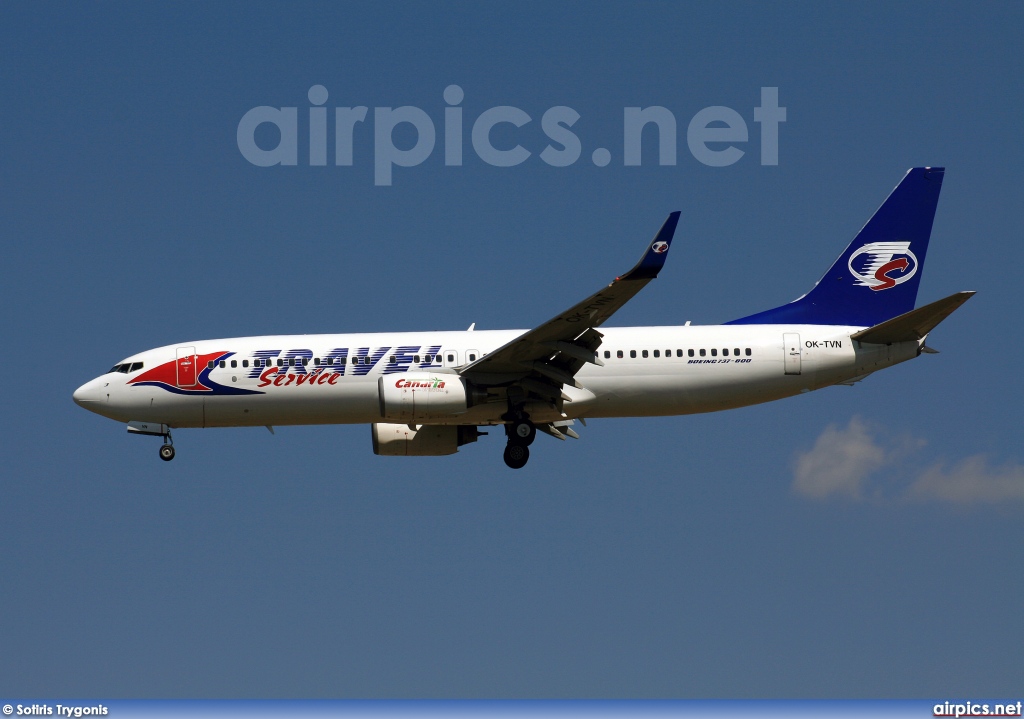 OK-TVN, Boeing 737-800, Travel Service (Czech Republic)