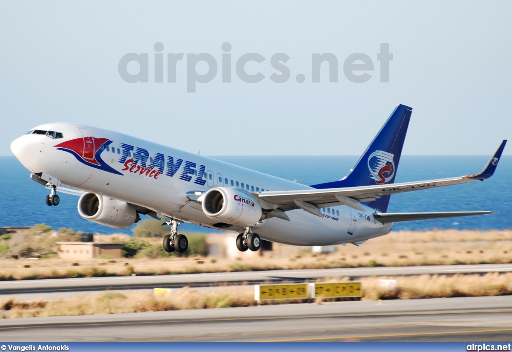 OK-TVN, Boeing 737-800, Travel Service (Czech Republic)