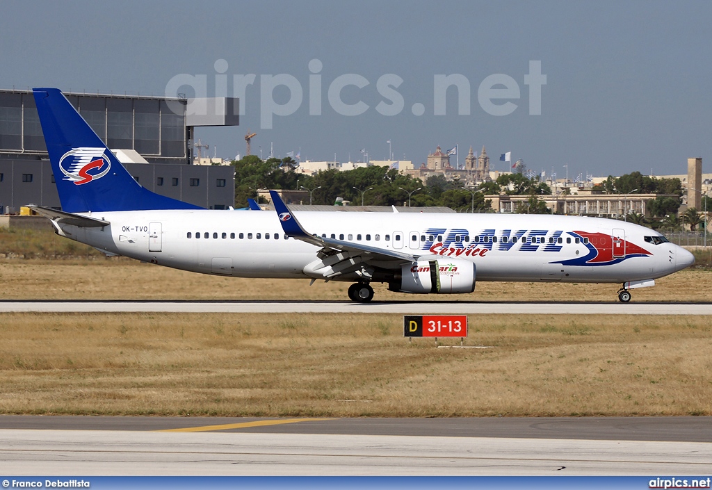 OK-TVO, Boeing 737-800, Travel Service (Czech Republic)