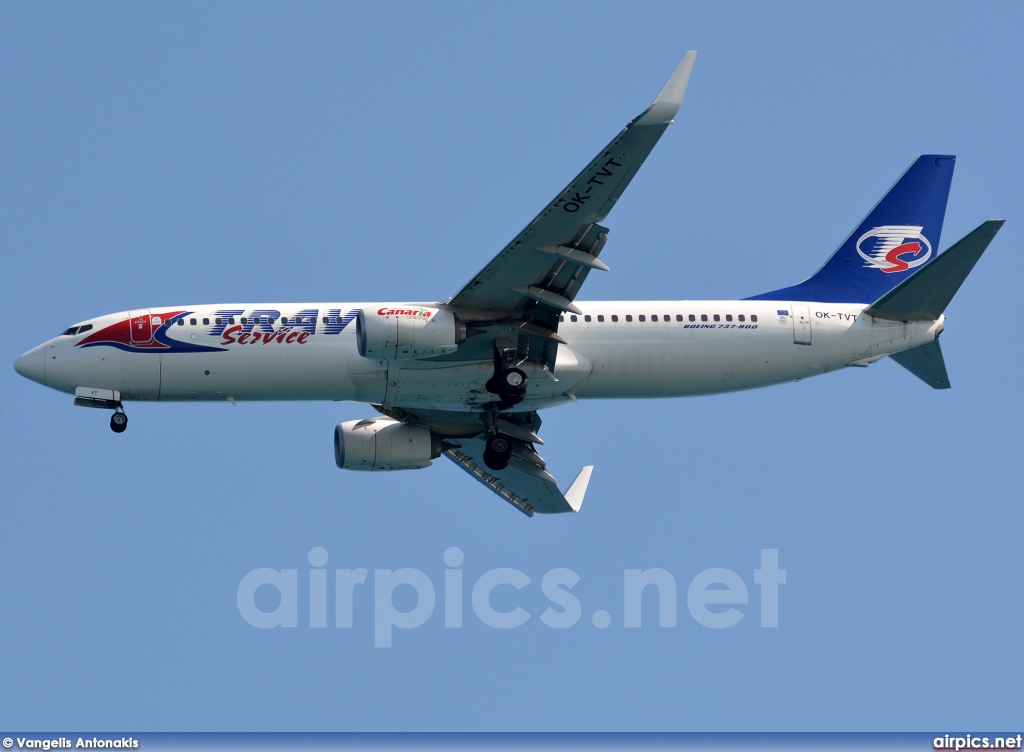 OK-TVT, Boeing 737-800, Travel Service (Czech Republic)