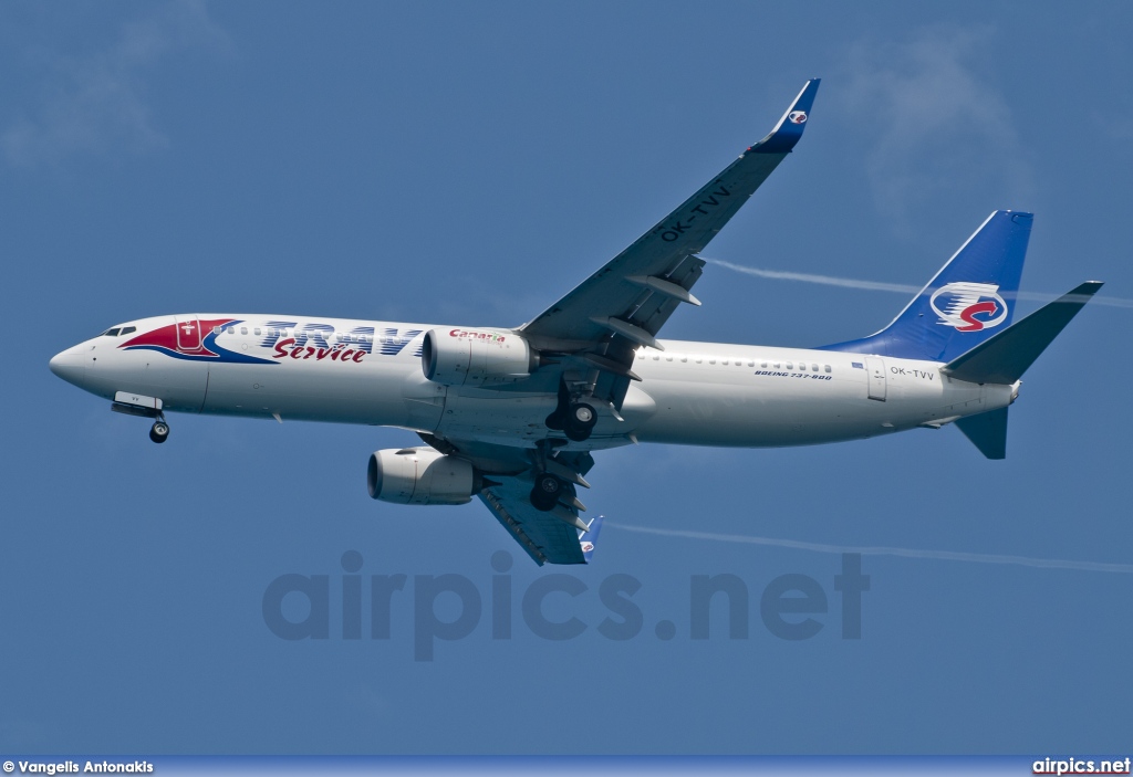 OK-TVV, Boeing 737-800, Travel Service (Czech Republic)