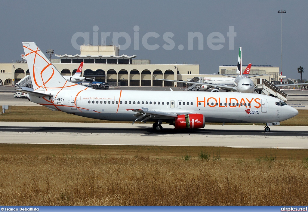 OK-WGY, Boeing 737-400, HOLIDAYS Czech Airlines