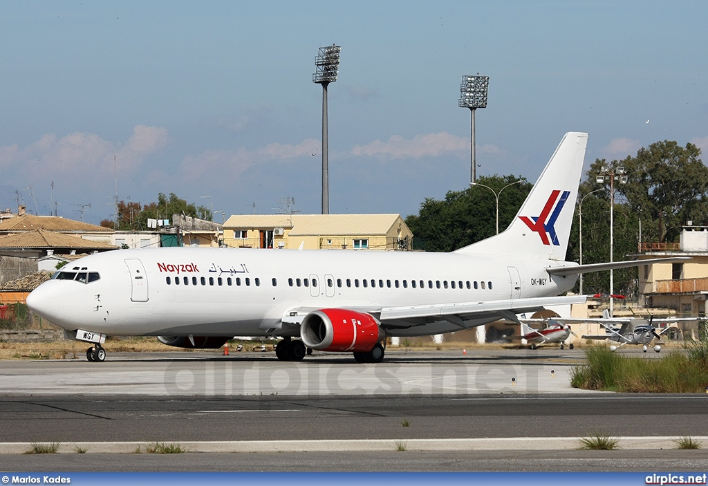 OK-WGY, Boeing 737-400, Nayzak Air Transport