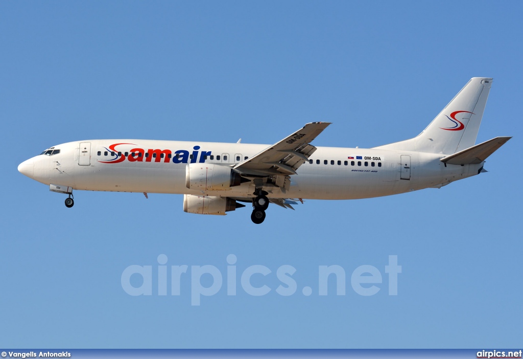 OM-SDA, Boeing 737-400, Samair
