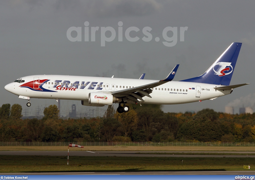 OM-TVA, Boeing 737-800, Travel Service (Slovakia)