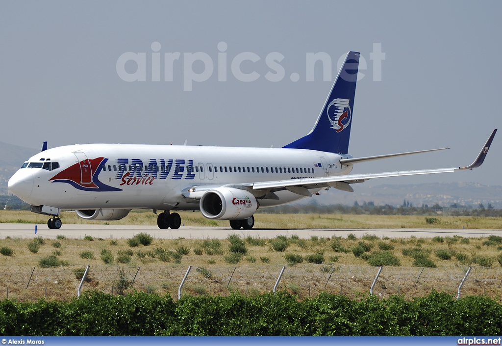 OM-TVA, Boeing 737-800, Travel Service (Slovakia)