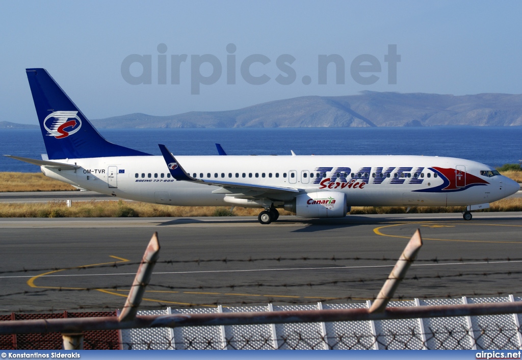 OM-TVR, Boeing 737-800, Travel Service (Slovakia)