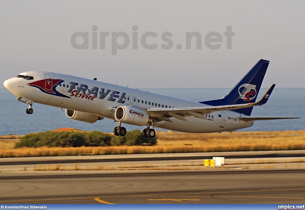 OM-TVR, Boeing 737-800, Travel Service (Slovakia)