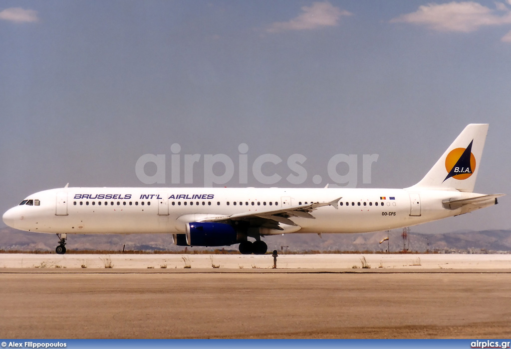 OO-CPS, Airbus A321-200, Brussels International Airlines