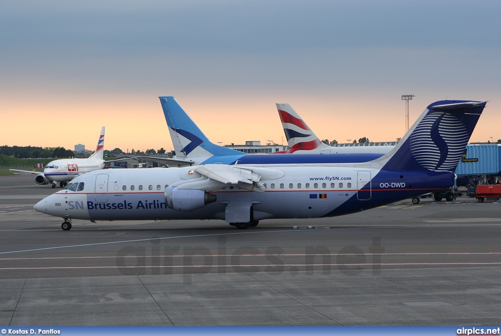 OO-DWD, British Aerospace Avro RJ100, SN Brussels Airline