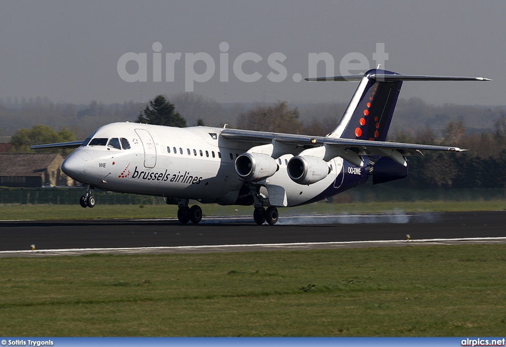 OO-DWE, British Aerospace Avro RJ100, Brussels Airlines